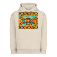 Pigment French Oak Thankful Pumpkins Urban Hoodie - Artiststas