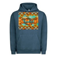 Pigment Midnight Navy Thankful Pumpkins Urban Hoodie - Artiststas