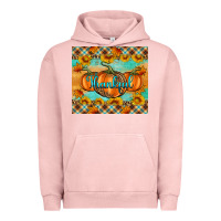 Pigment Salmon Thankful Pumpkins Urban Hoodie - Artiststas