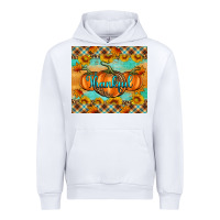 White Thankful Pumpkins Urban Hoodie - Artiststas
