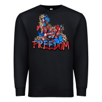 Black freedom rock hand Premium Sweatshirt - Zillion Design Studio