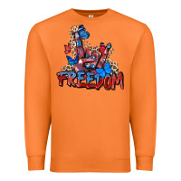 Carrot freedom rock hand Premium Sweatshirt - Zillion Design Studio