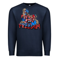Navy freedom rock hand Premium Sweatshirt - Zillion Design Studio