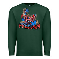 Sports Green freedom rock hand Premium Sweatshirt - Zillion Design Studio