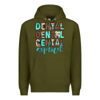 Army Green dental squad Premium Hoodie - JahusDesignShop