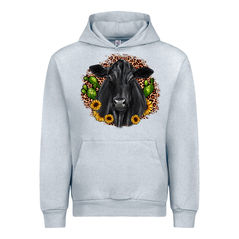 Black Angus Cactus Sunflower Urban Hoodie by JahusDesignShop | Teevron