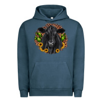 Pigment Midnight Navy black angus cactus sunflower Urban Hoodie - JahusDesignShop