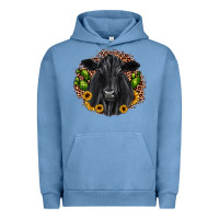 Pigment Pebble Blue black angus cactus sunflower Urban Hoodie - JahusDesignShop