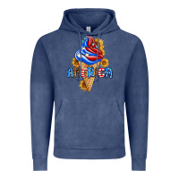 Vintage Denim ice cream america Vintage Hoodie - AdoDesignShop