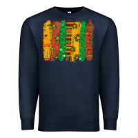 Navy black history brushstroke Premium Sweatshirt - texasbilliewilder