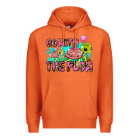 Carrot go with the flow Premium Hoodie - AdoDesignShop
