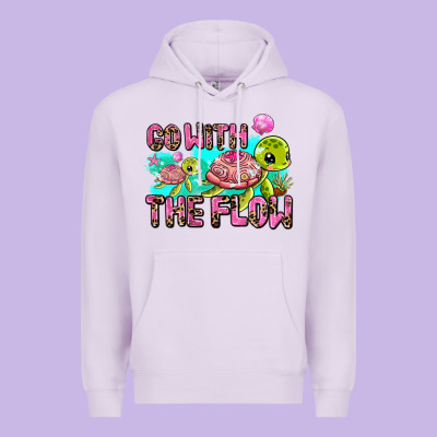 Go With The Flow Premium Hoodie Designed By Adodesignshop