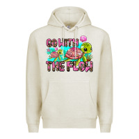 Oatmeal Heather go with the flow Premium Hoodie - AdoDesignShop