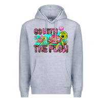 Heather Grey go with the flow Premium Hoodie - AdoDesignShop