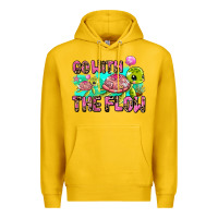 Lemon go with the flow Premium Hoodie - AdoDesignShop