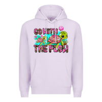 Lilac go with the flow Premium Hoodie - AdoDesignShop