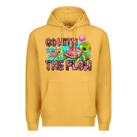 Mustard go with the flow Premium Hoodie - AdoDesignShop