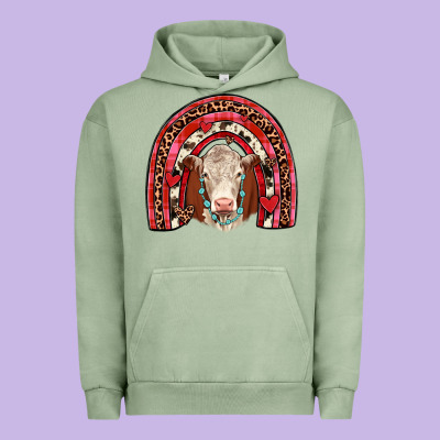 Valentines Hereford Rainbow Urban Hoodie Designed By Jahusdesignshop