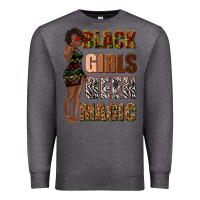 Charcoal Heather black girls been magic Premium Sweatshirt - texasbilliewilder