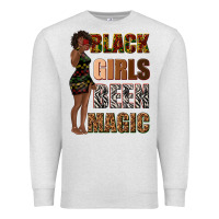 Oatmeal Heather black girls been magic Premium Sweatshirt - texasbilliewilder