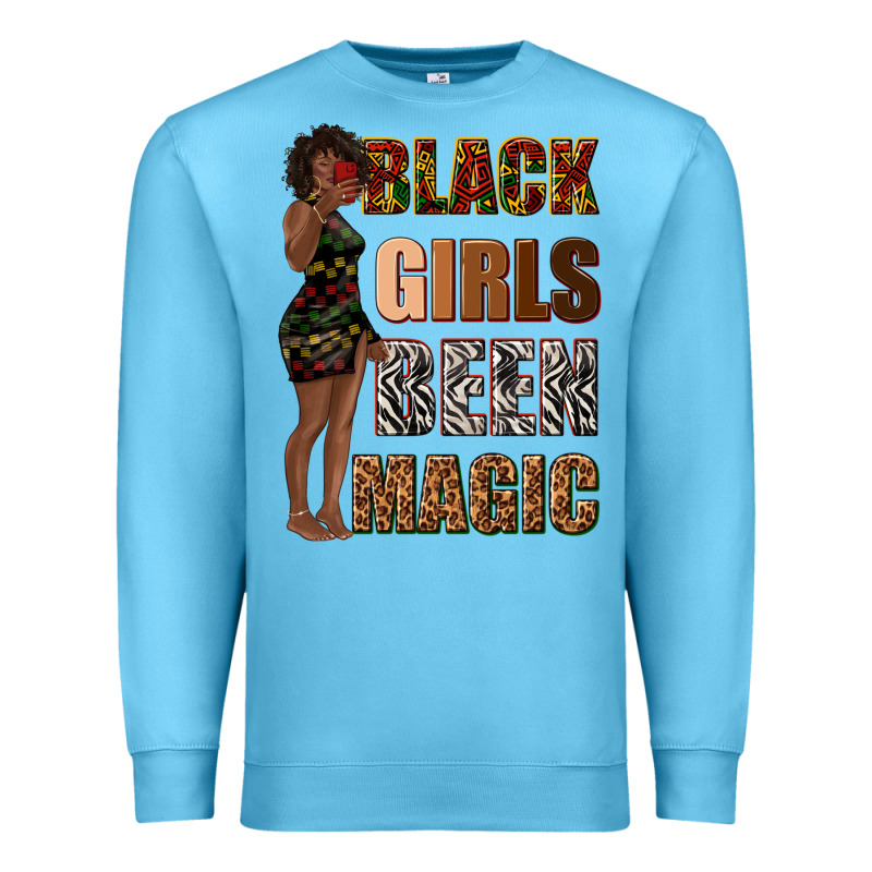 Black Girls Been Magic Premium Sweatshirt by texasbilliewilder | Teevron