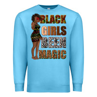 Ocean Blue black girls been magic Premium Sweatshirt - texasbilliewilder