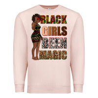 Pale Pink black girls been magic Premium Sweatshirt - texasbilliewilder