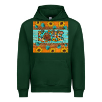 Forest Green Sunflower Leopard Thanksgiving Love Urban Hoodie - Artiststas