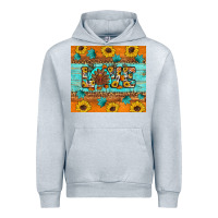 Heather Grey Sunflower Leopard Thanksgiving Love Urban Hoodie - Artiststas