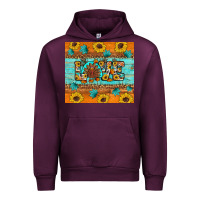 Mauve Wine Sunflower Leopard Thanksgiving Love Urban Hoodie - Artiststas