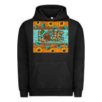 Pigment Black Sunflower Leopard Thanksgiving Love Urban Hoodie - Artiststas