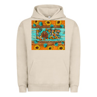 Pigment French Oak Sunflower Leopard Thanksgiving Love Urban Hoodie - Artiststas