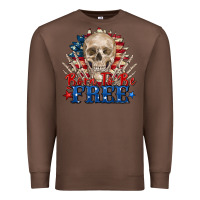 Chestnut born to be free skeleton Premium Sweatshirt - Zillion Design Studio