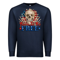 Navy born to be free skeleton Premium Sweatshirt - Zillion Design Studio