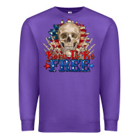 Purple born to be free skeleton Premium Sweatshirt - Zillion Design Studio