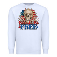 White born to be free skeleton Premium Sweatshirt - Zillion Design Studio