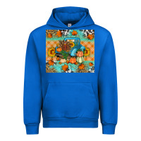 Cobalt Thanksgiving Truck With Turkey Urban Hoodie - Artiststas