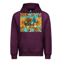 Mauve Wine Thanksgiving Truck With Turkey Urban Hoodie - Artiststas