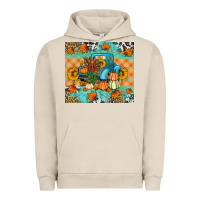 Pigment French Oak Thanksgiving Truck With Turkey Urban Hoodie - Artiststas