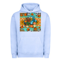 Pigment Grape Ice Thanksgiving Truck With Turkey Urban Hoodie - Artiststas