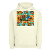 Pigment Pistachio Thanksgiving Truck With Turkey Urban Hoodie - Artiststas