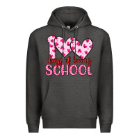 Charcoal Heather 100 days of loving school Premium Hoodie - Artiststas