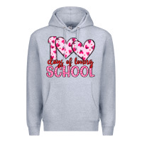 Heather Grey 100 days of loving school Premium Hoodie - Artiststas