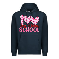 Navy 100 days of loving school Premium Hoodie - Artiststas