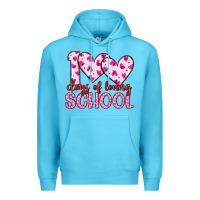 Ocean Blue 100 days of loving school Premium Hoodie - Artiststas