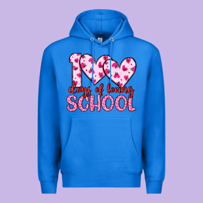 100 Days Of Loving School Premium Hoodie Designed By Artiststas