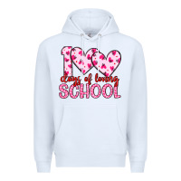 White 100 days of loving school Premium Hoodie - Artiststas