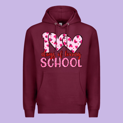 100 Days Of Loving School Premium Hoodie Designed By Artiststas