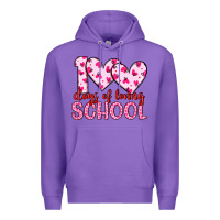 Purple 100 days of loving school Premium Hoodie - Artiststas