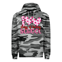 Slate Camo 100 days of loving school Premium Hoodie - Artiststas